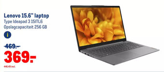 Makro Lenovo 15.6" laptop aanbieding