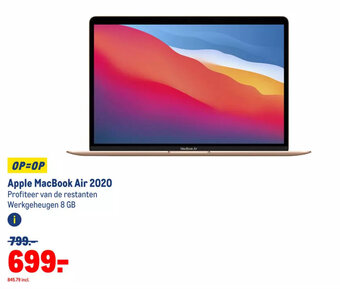 Makro Apple MacBook Air 2020 aanbieding