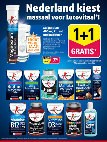 De Online Drogist Magnesium 400 mg Citraat 2 x 20 bruistabletten aanbieding