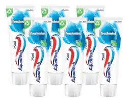 De Online Drogist Aquafresh tandpasta freshmint multiverpakking 6x75ml aanbieding