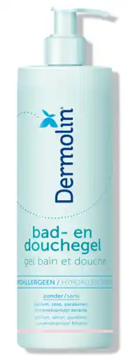 De Online Drogist Dermolin bad en douchegel 400ml aanbieding