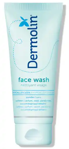 De Online Drogist Dermolin facewash tube 100ml aanbieding