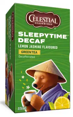 De Online Drogist Celestial seasonings sleepy time decafe groene thee citroen jasmine 20st aanbieding