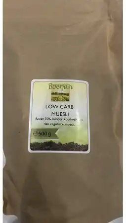 De Online Drogist Boerjan low carb muesli 500gr aanbieding