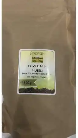 De Online Drogist Boerjan low carb muesli 500gr aanbieding