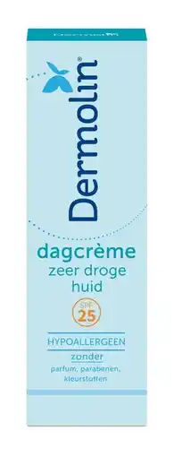 De Online Drogist Dermolin dagcrème zeer droge huid - spf25 50ml aanbieding
