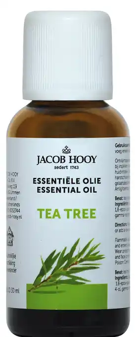 De Online Drogist Jacob hooy essentiële olie tea tree 30ml aanbieding
