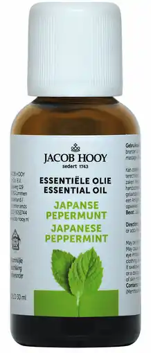 De Online Drogist Jacob hooy essentiële olie japanse pepermunt 30ml aanbieding