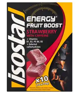 De Online Drogist Isostar energy fruit boost strawberry 10st aanbieding
