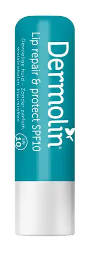 De Online Drogist Dermolin lip repair & protect spf10 4,8gr aanbieding