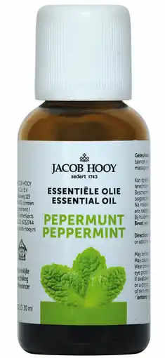 De Online Drogist Jacob hooy essentiële olie pepermunt 30ml aanbieding