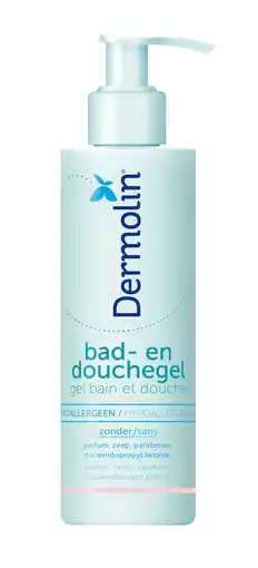 De Online Drogist Dermolin bad en douchegel 200ml aanbieding