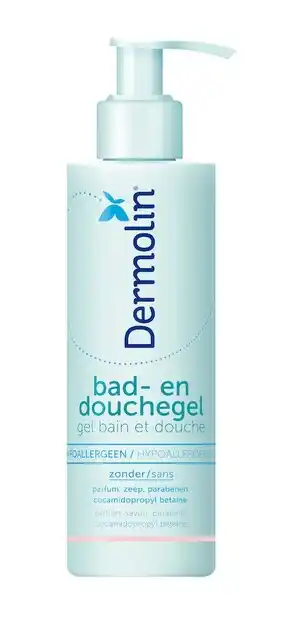 De Online Drogist Dermolin bad en douchegel 200ml aanbieding