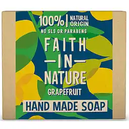 De Online Drogist Faith in nature grapefruit handmade soap 100gr aanbieding