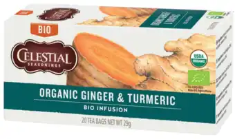 De Online Drogist Celestial seasonings organic thee ginger turmeric 20st aanbieding