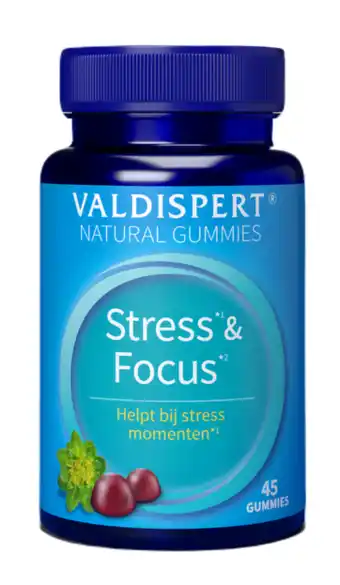 De Online Drogist Valdispert natural stress & focus gummies 45st aanbieding