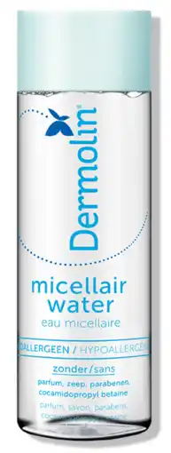 De Online Drogist Dermolin pure care micellair water 200ml aanbieding