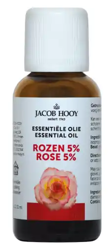 De Online Drogist Jacob hooy essentiële olie rozen 5% 30ml aanbieding