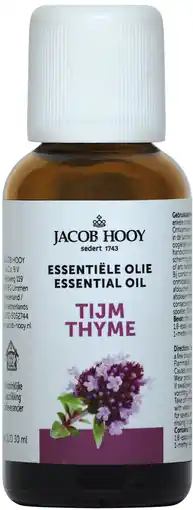 De Online Drogist Jacob hooy essentiële olie tijm 30ml aanbieding