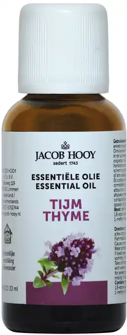De Online Drogist Jacob hooy essentiële olie tijm 30ml aanbieding
