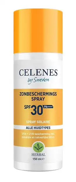 De Online Drogist Celenes by sweden herbal zonbeschermingsspray spf30+ 150ml aanbieding