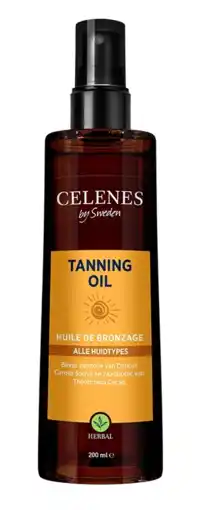 De Online Drogist Celenes by sweden herbal tanning olie all skin type 200ml aanbieding