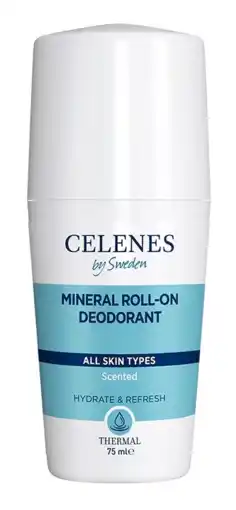 De Online Drogist Celenes by sweden thermal minerale roll-on deodorant 75ml aanbieding