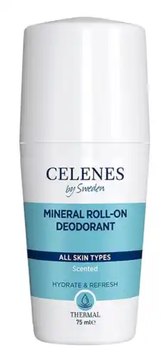 De Online Drogist Celenes by sweden thermal minerale roll-on deodorant 75ml aanbieding