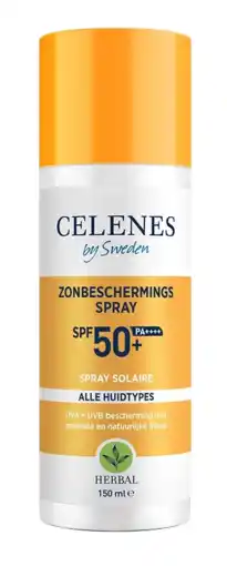 De Online Drogist Celenes by sweden herbal zonbeschermingsspray spf50+ 150ml aanbieding