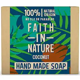 De Online Drogist Faith in nature coconut handmade soap 100gr aanbieding