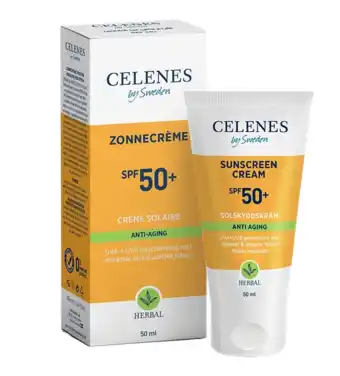 De Online Drogist Celenes by sweden celenes herbal zonnecrème anti-age spf50+ 50ml aanbieding