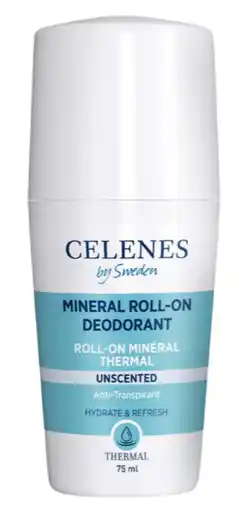 De Online Drogist Celenes by sweden thermal geurloze minerale roll-on deodorant 75ml aanbieding