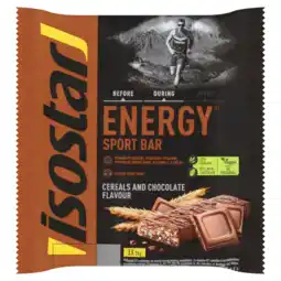 De Online Drogist Isostar energy sport bar cereal chocolate 3st aanbieding