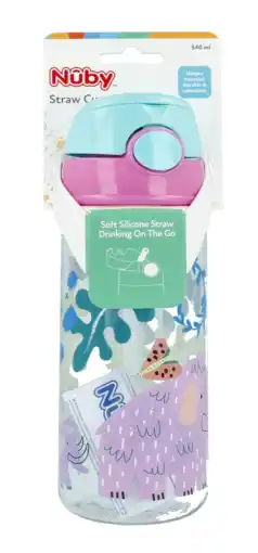 De Online Drogist Nuby tritan beker roze 540ml aanbieding