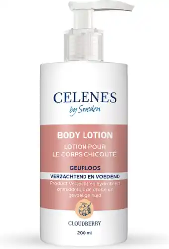 De Online Drogist Celenes by sweden cloudberry geurloze body lotion - droge/gevoelige huid 200ml aanbieding