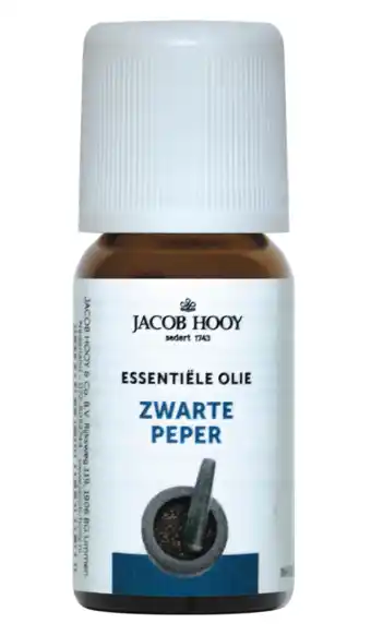 De Online Drogist Jacob hooy essentiële olie zwarte peper 10ml aanbieding
