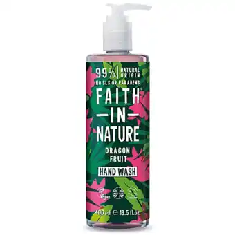 De Online Drogist Faith in nature dragon fruit handwash - met pompje 400ml aanbieding