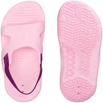 Decathlon Badslippers voor zwembad peuters / kinderen roze aanbieding