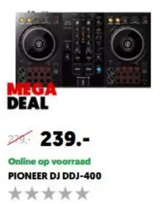 MediaMarkt Pioneer DJ DDJ-400 aanbieding