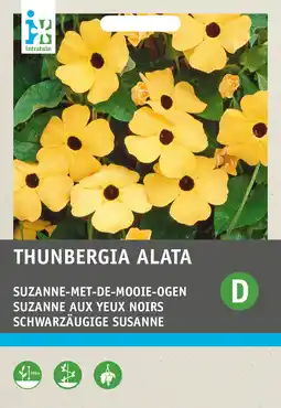 Intratuin Intratuin bloemenzaad suzanne-met-de-mooie-ogen (thunbergia alata) aanbieding