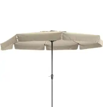 Intratuin Intratuin parasol chios taupe 80+uv d 350 cm aanbieding