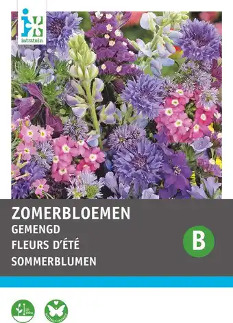 Intratuin Intratuin bloemenzaad zomerbloemen blauwe tinten aanbieding