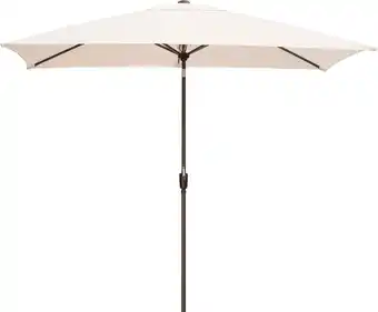 Intratuin Intratuin parasol cadiz wit 80+uv 300 x 200 cm aanbieding