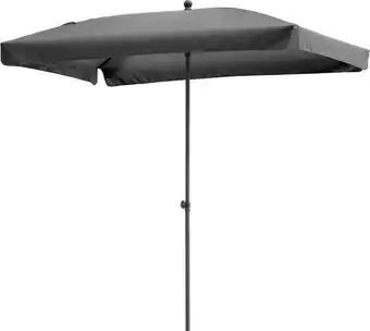 Intratuin Intratuin parasol cuba zwart 80+uv 210 x 140 cm aanbieding
