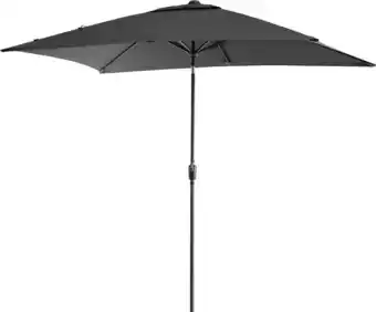 Intratuin Intratuin parasol cadiz zwart 80+uv 300 x 200 cm aanbieding