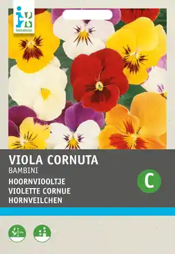 Intratuin Intratuin bloemenzaad hoornviool gemengd (viola cornuta 'bambini') aanbieding