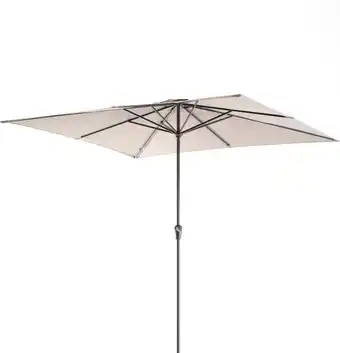 Intratuin Intratuin parasol pallini taupe 80+uv 280 x 280 cm aanbieding