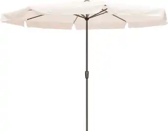 Intratuin Intratuin parasol chios wit 80+uv d 350 cm aanbieding