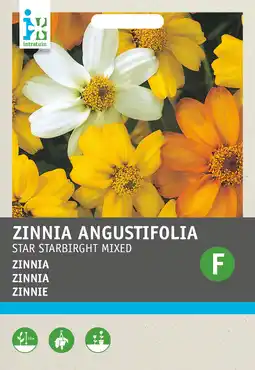 Intratuin Intratuin bloemenzaad zinnia gemengd (zinnia elegans thumbelina mix) aanbieding