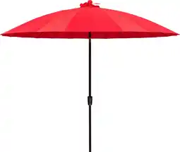 Intratuin Intratuin parasol shanghai rood 80+uv d 300 cm aanbieding